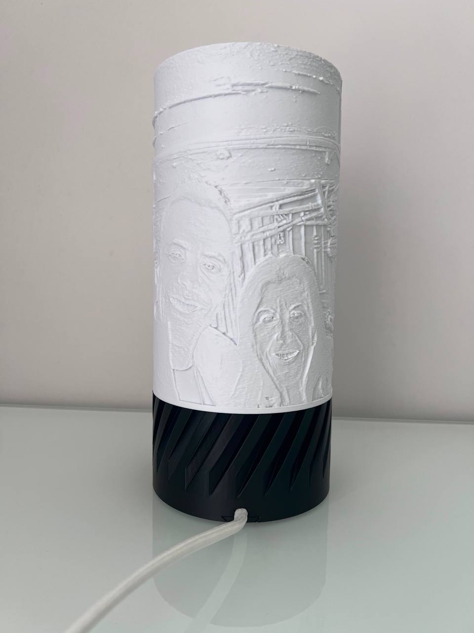 Candeeiro Lithophane Personalizado 2 Fotografias